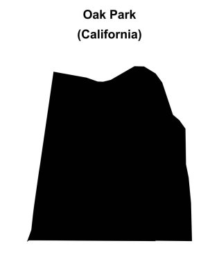 Oak Park (California) boş ana hat haritası