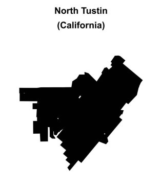 Kuzey Tustin (California) boş ana hat haritası