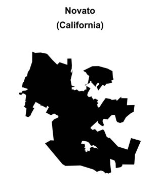 Novato (California) boş ana hat haritası