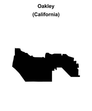Oakley (California) boş ana hat haritası