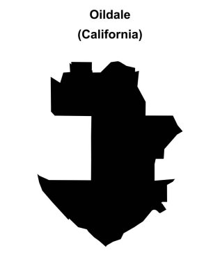 Oildale (California) boş ana hat haritası