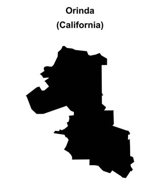 Orinda (California) boş ana hat haritası