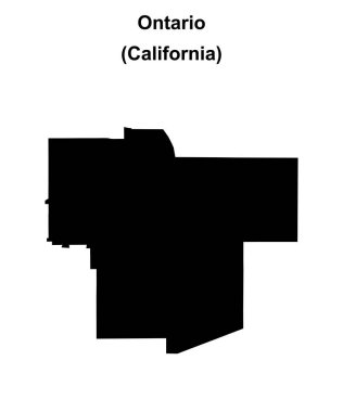 Ontario (California) boş ana hat haritası