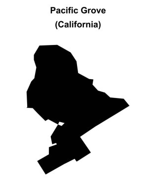 Pacific Grove (California) boş ana hat haritası