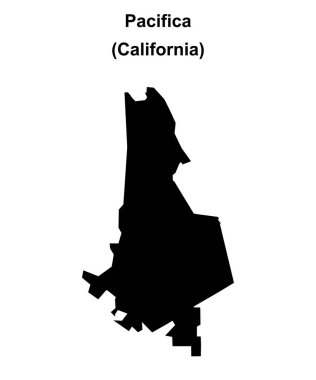 Pacifica (California) boş ana hat haritası