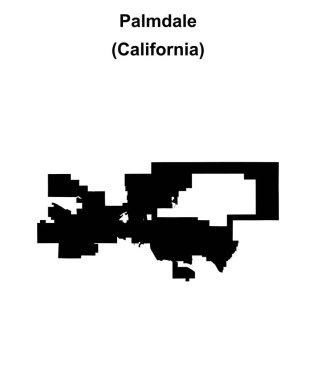 Palmdale (California) boş ana hat haritası