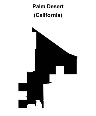 Palm Desert (California) boş ana hat haritası