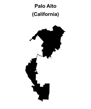 Palo Alto (California) boş ana hat haritası