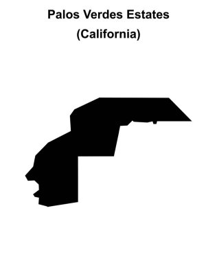 Palos Verdes Evleri (California) boş ana hat haritası