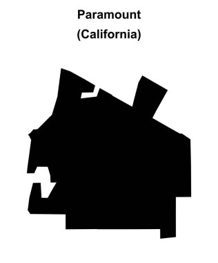 Paramount (California) boş ana hat haritası