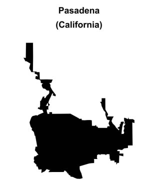 Pasadena (California) boş ana hat haritası