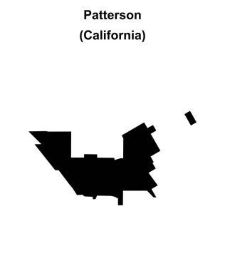 Patterson (California) boş ana hat haritası