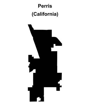 Perris (California) boş ana hat haritası