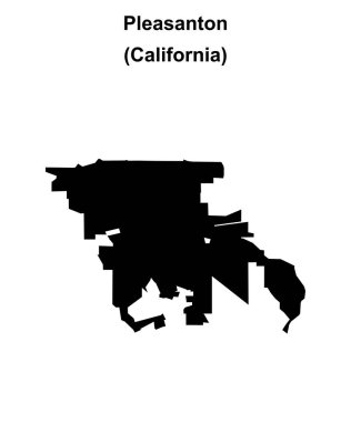 Pleasanton (California) boş ana hat haritası