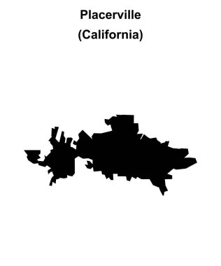 Placerville (California) boş ana hat haritası