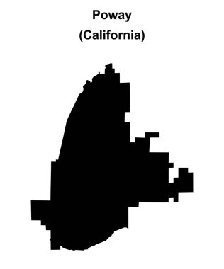 Poway (California) boş ana hat haritası