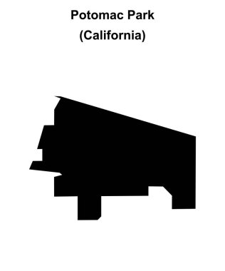 Potomac Park (California) boş ana hat haritası