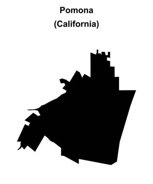 Pomona (California) boş ana hat haritası