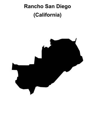Rancho San Diego (California) boş ana hat haritası
