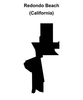 Redondo Sahili (California) boş ana hat haritası