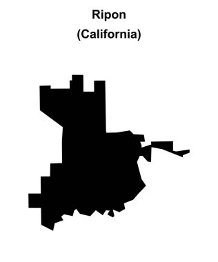 Ripon (California) boş ana hat haritası