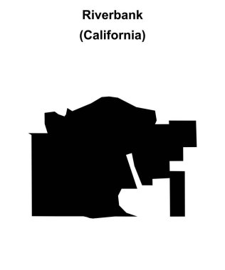 Riverbank (California) boş ana hat haritası