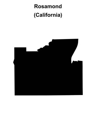 Rosamond (California) boş ana hat haritası