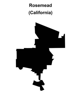 Rosemead (California) boş ana hat haritası