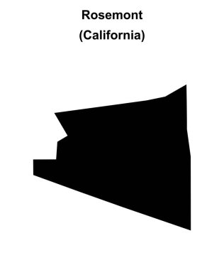 Rosemont (California) boş ana hat haritası