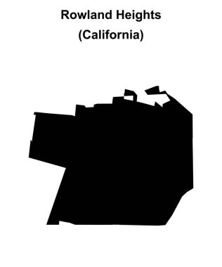 Rowland Heights (California) boş ana hat haritası