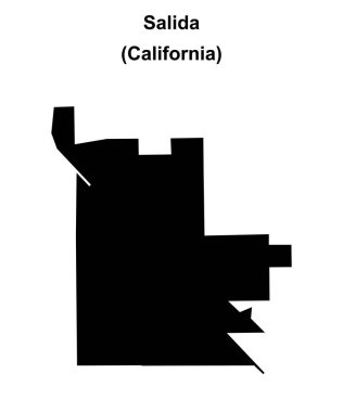 Salida (California) boş ana hat haritası