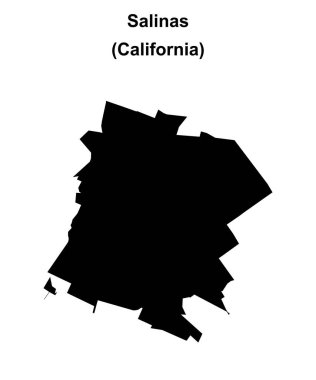 Salinas (California) boş ana hat haritası