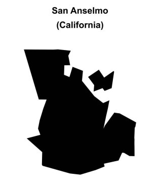 San Anselmo (California) boş ana hat haritası