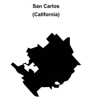 San Carlos (California) boş ana hat haritası