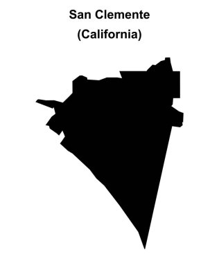 San Clemente (California) boş ana hat haritası