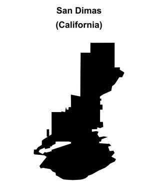 San Dimas (California) boş ana hat haritası