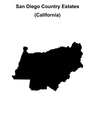 San Diego Country Estates (California) boş ana hat haritası