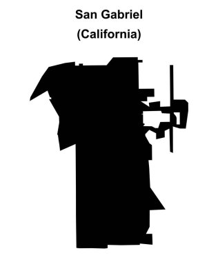 San Gabriel (California) boş ana hat haritası