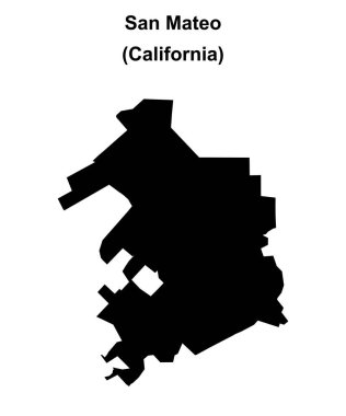 San Mateo (California) boş ana hat haritası