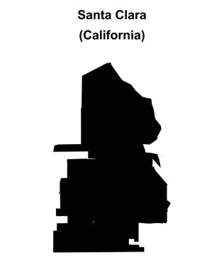 Santa Clara (California) boş ana hat haritası