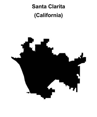 Santa Clarita (California) boş ana hat haritası