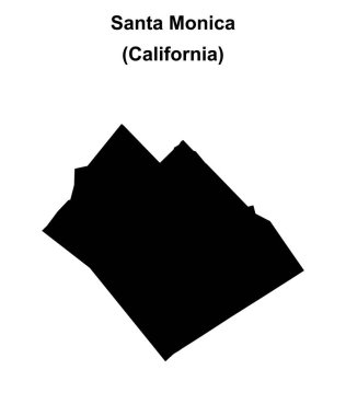 Santa Monica (California) boş ana hat haritası
