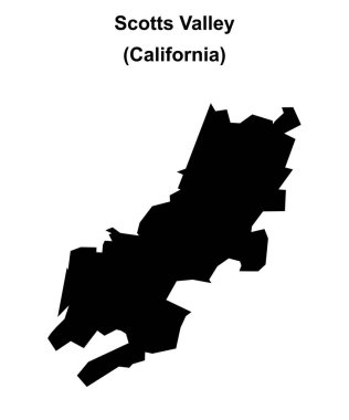 Scotts Vadisi (California) boş ana hat haritası