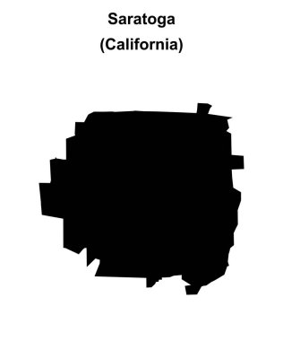 Saratoga (California) boş ana hat haritası
