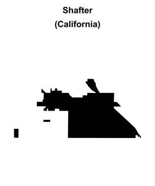 Shafter (California) boş ana hat haritası