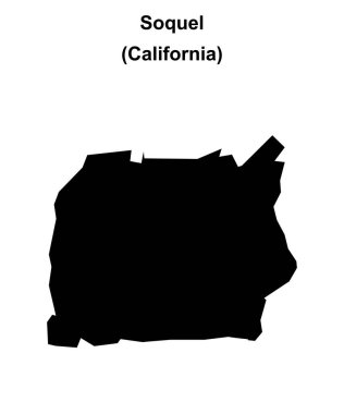 Soquel (California) boş ana hat haritası