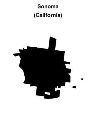 Sonoma (California) boş ana hat haritası