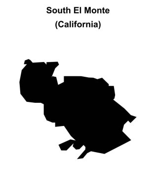 Güney El Monte (California) boş ana hat haritası