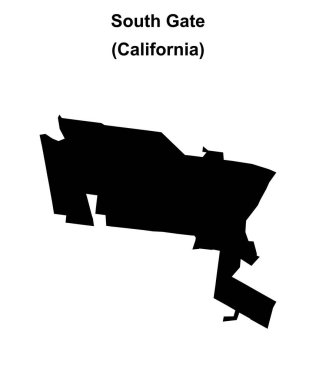 Güney Kapısı (California) boş ana hat haritası
