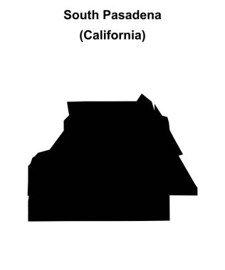 Güney Pasadena (California) boş ana hat haritası